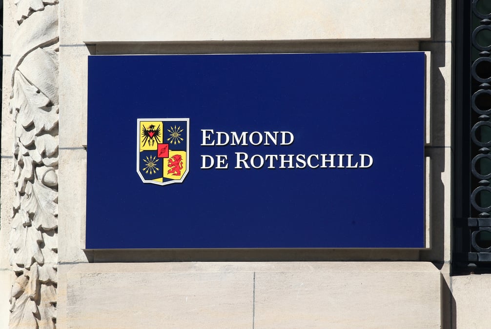 Le logo de la banque edmond de rothschild a geneve