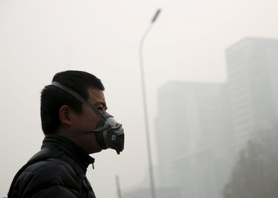 La region de pekin en alerte pollution "orange"