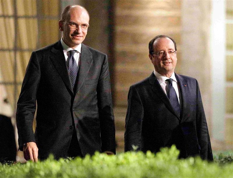 Hollande et Letta font front commun avant le Conseil de décembre