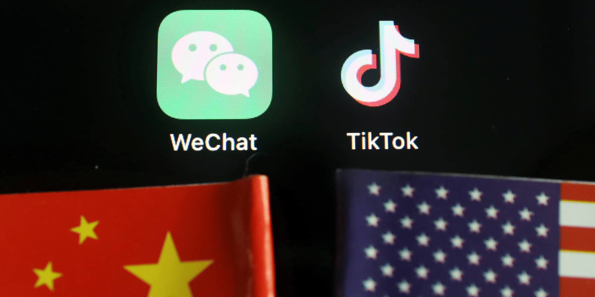 Trump publie des decrets interdisant les transactions avec bytedance et tencent