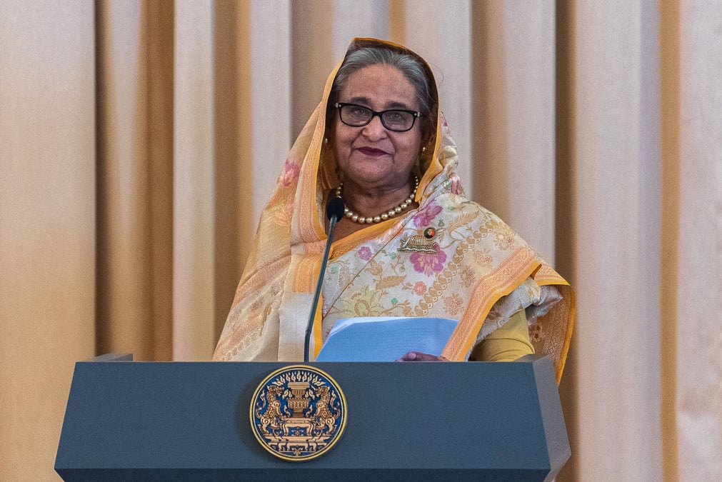 L'ex-Première ministre du Bangladesh, Sheikh Hasina, a été contrainte de fuir le pays début août après les manifestations antigouvernementales.