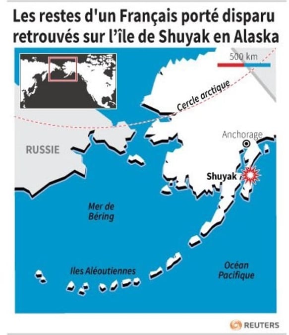 Les restes d'un Français porté disparu identifiés en Alaska