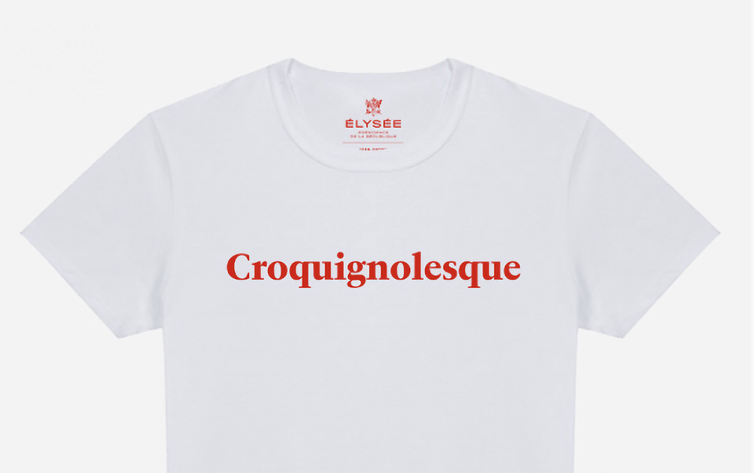 Elysée, produits dérivés, goodies, mug, montre Lip, stylo Bic, boutique, macaron, sac première dame, tshirt croquignolesque,