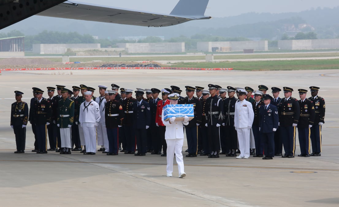 Pyongyang a transfere les depouilles des soldats americains