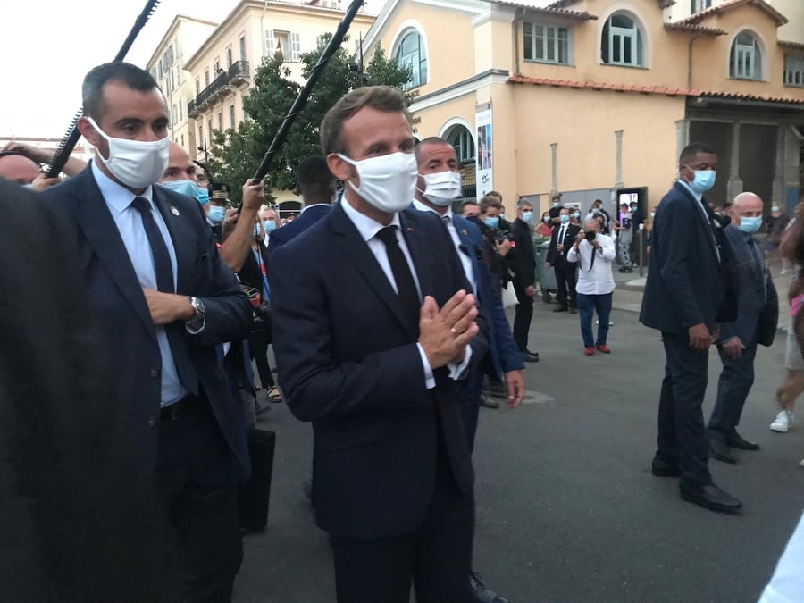 MACRON à Ajaccio