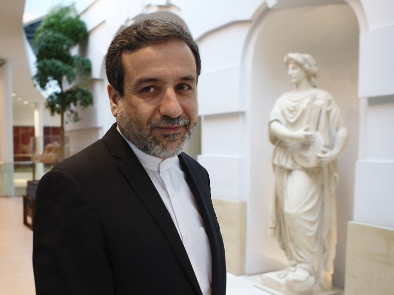 Abbas araqchi alors principal negociateur nucleaire iranien apres une reunion a vienne