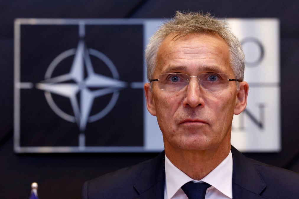 Le secretaire general de l'otan, jens stoltenberg