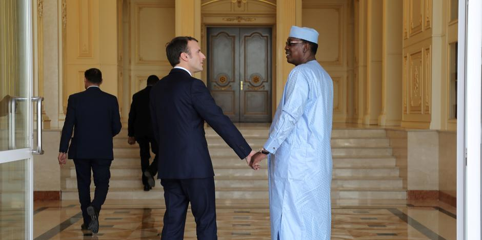 Emmanuel Macron tchad njamena idriss déby deby
