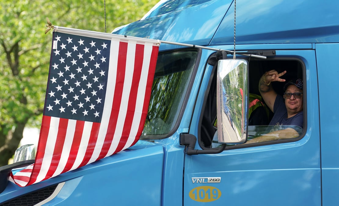 Inspires par les canadiens, des routiers americains prevoient de manifester contre les mesures sanitaires