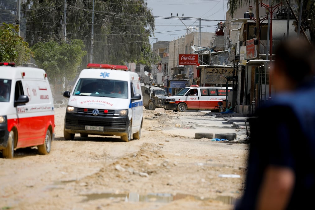 Le site d'un raid israelien, en cisjordanie