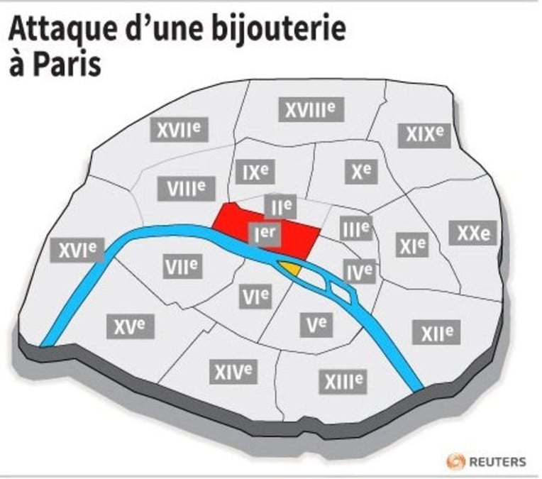 Attaque d’une bijouterie a paris
