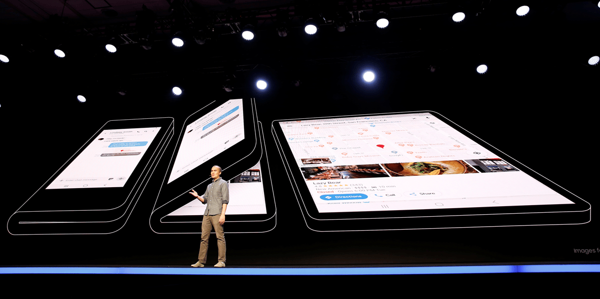 Samsung Infinity Flex Display, smartphone, écran pliable
