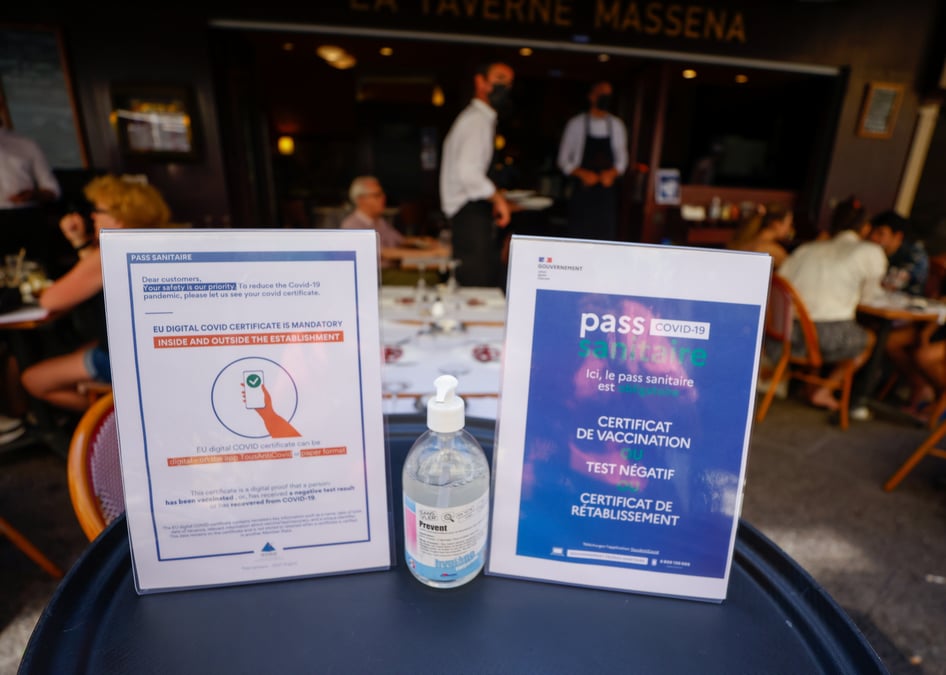 France: recours au pass sanitaire possible jusqu'au 31/07/22