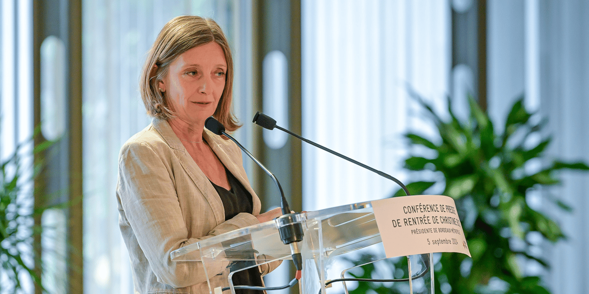 Christine Bost a tenu ce 5 septembre sa première conférence de presse de rentrée en tant que présidente de Bordeaux Métropole.