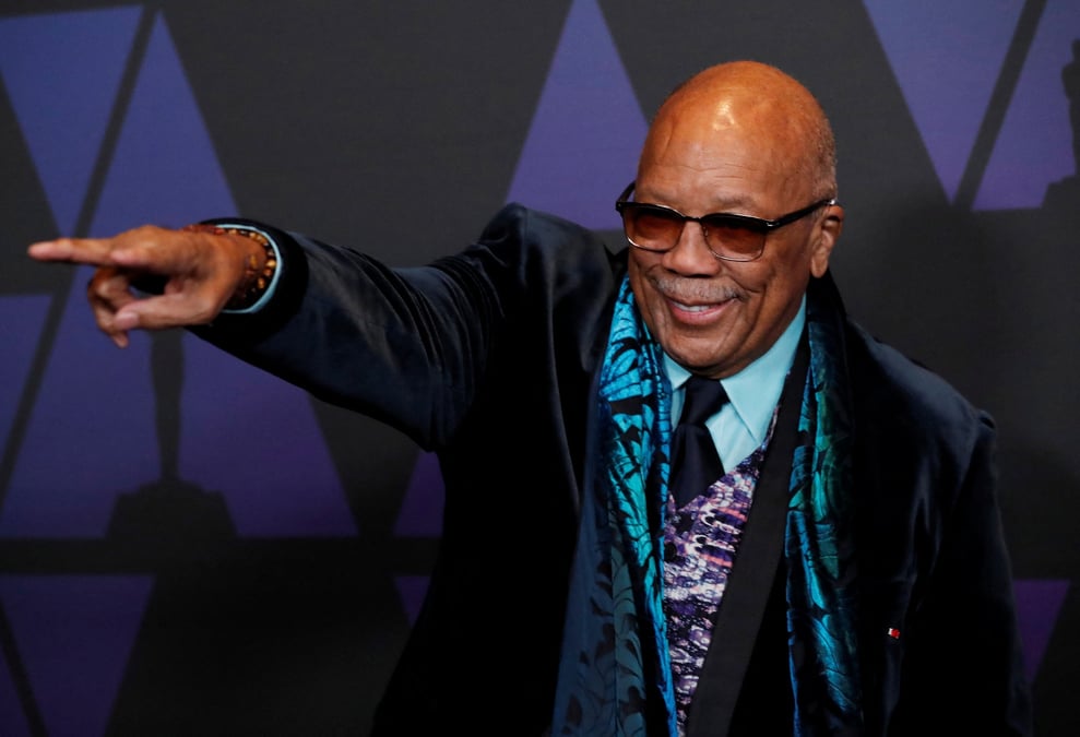Le trompettiste, compositeur et producteur de musique quincy jones
