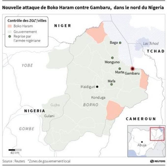 Nouvelle attaque de boko haram contre gambaru, dans le nord du nigeria