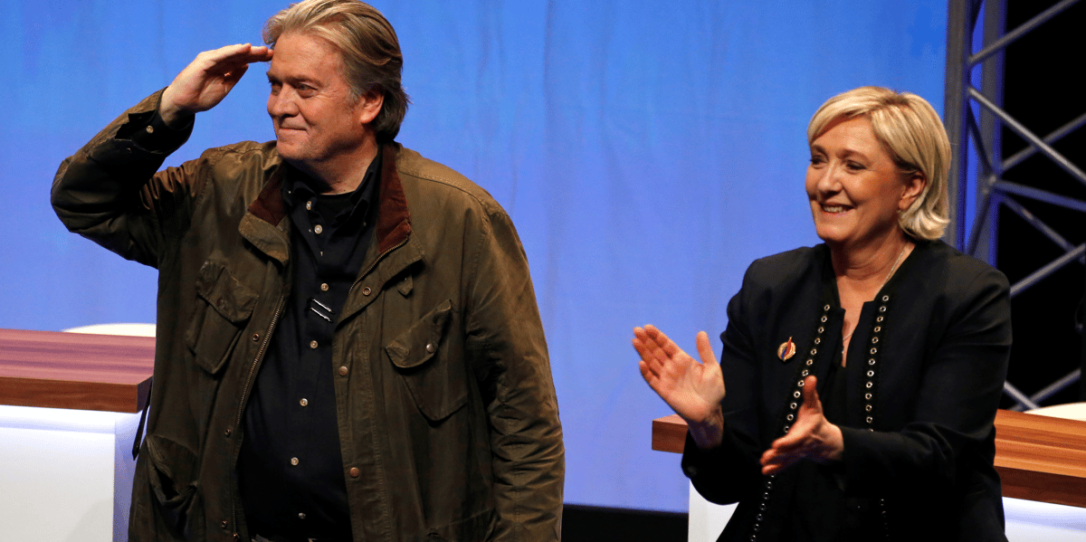 Europeennes: bannon n'a "aucun role" dans la campagne, dit le pen