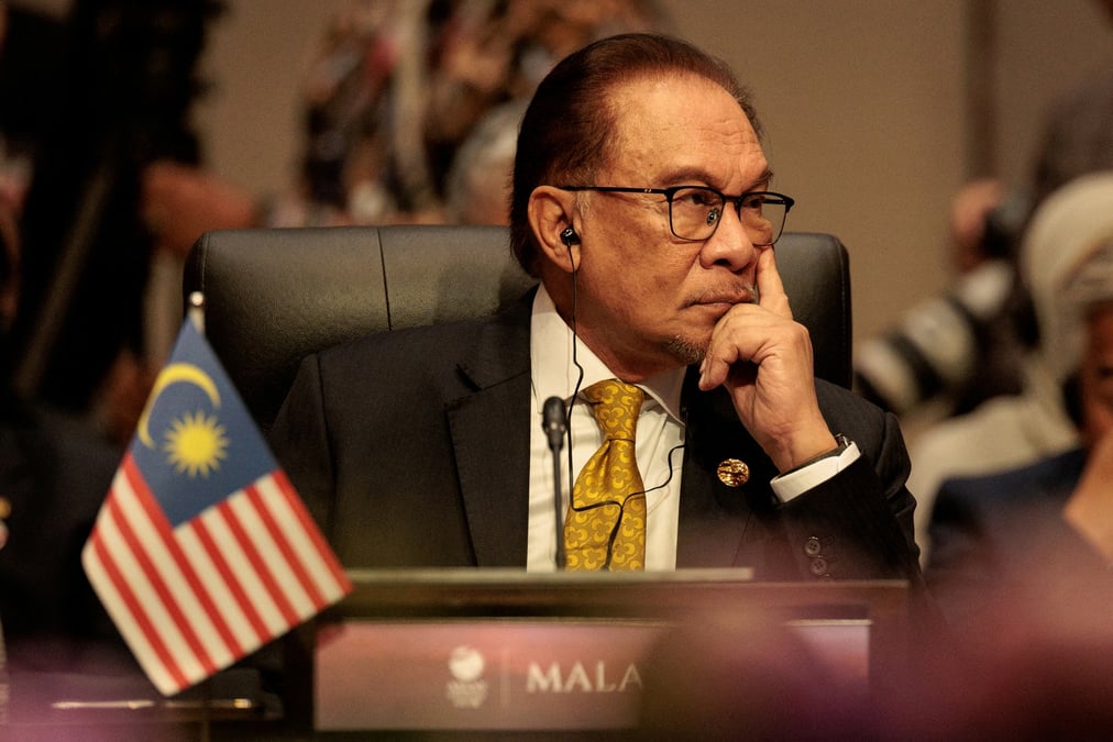Le premier ministre malaisien anwar ibrahim