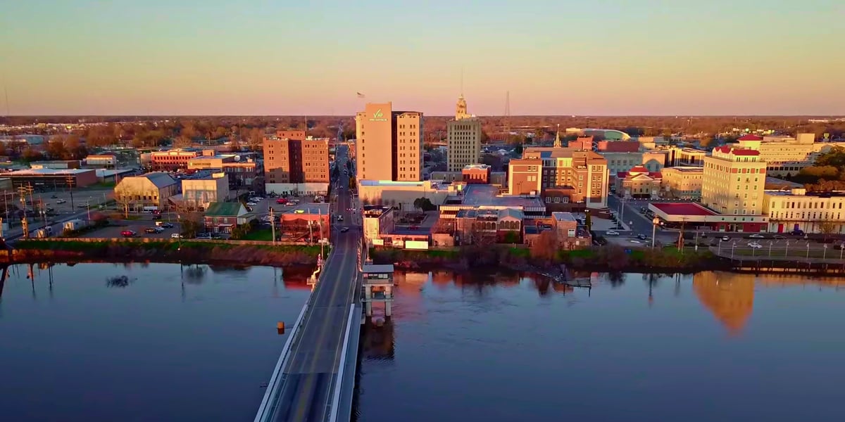 La ville de Monroe, en Louisiane, près de laquelle Meta construit son centre de données.
