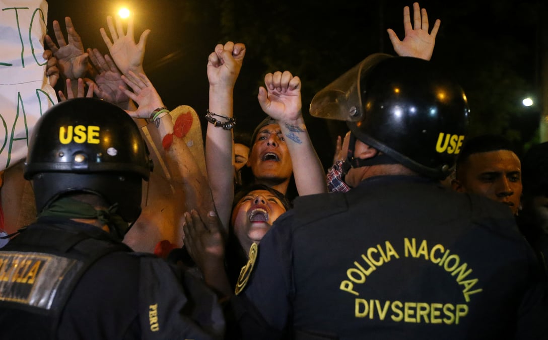 Manifestations au perou contre la liberation de fujimori