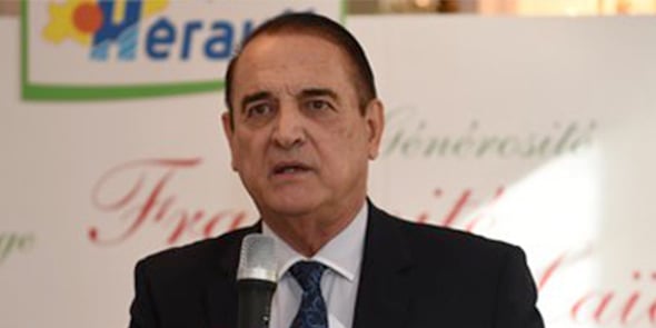 Kléber Mesquida, président du Conseil départemental de l'Hérault.