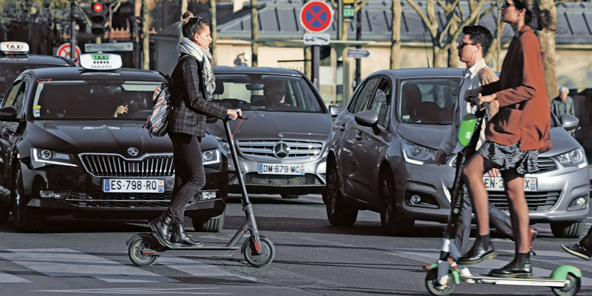 Trottinettes, Paris, transport, mobilités,