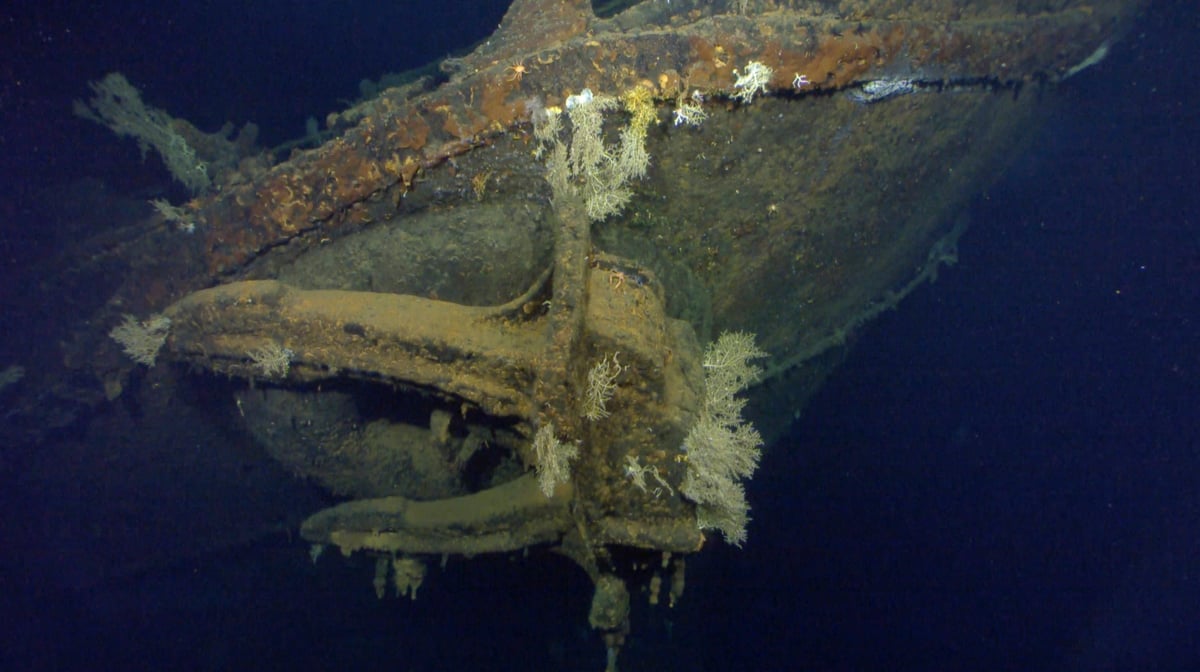 Localisation de l'epave du musashi, le plus grand cuirasse de l'histoire, coule en 1944