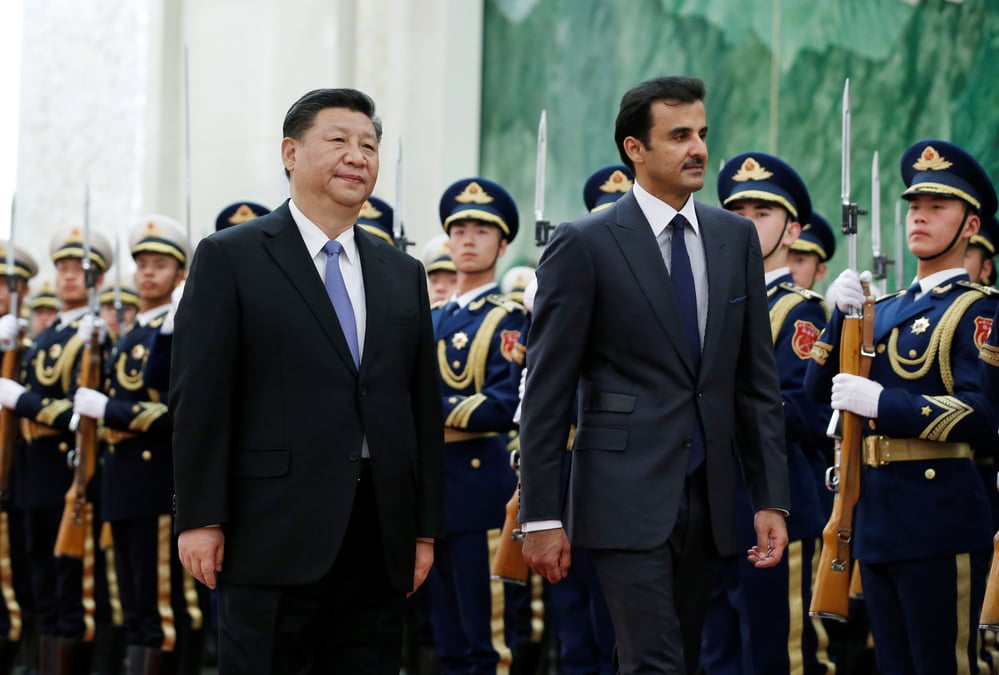 Xi jinping affiche son amitie avec l'emir du qatar