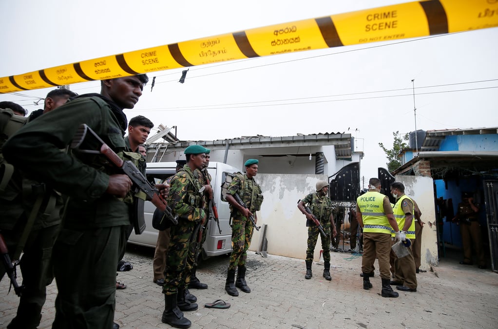 Sri lanka: fusillade entre forces de securite et islamistes presumes, 15 morts