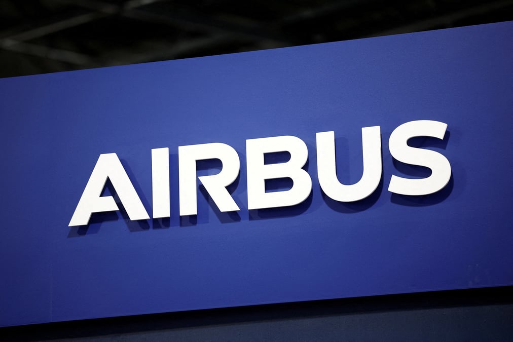Le logo d'airbus au salon eurosatory