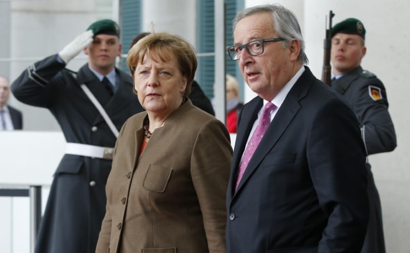 Merkel et juncker ont discute de la crise en catalogne