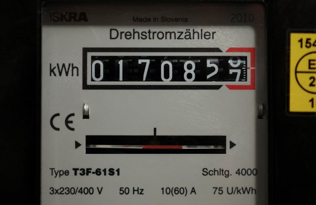 Un compteur de gaz dans une maison a bad honnef pres de bonn