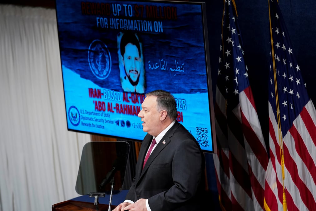 L'iran prete refuge aux dirigeants d'al qaida, affirme pompeo