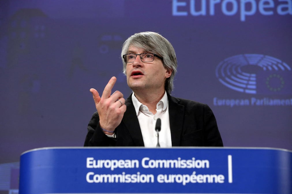 Le depute europeen allemand sven giegold, a bruxelles