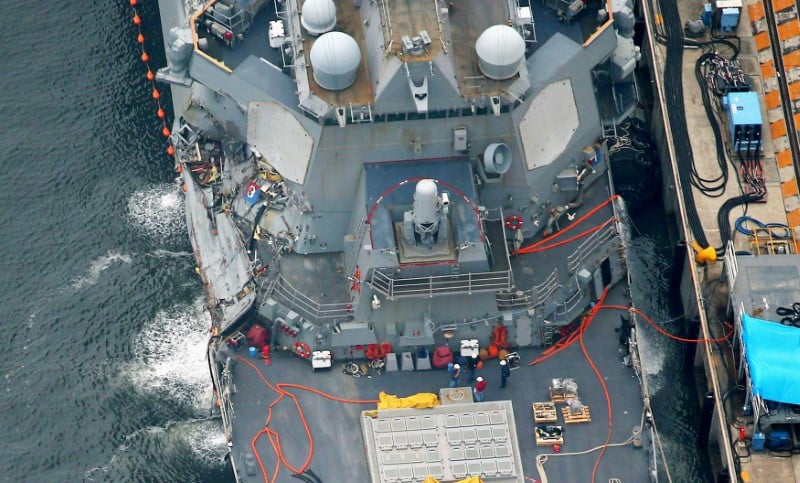 Les corps des sept marins disparus du uss fitzgerald retrouves