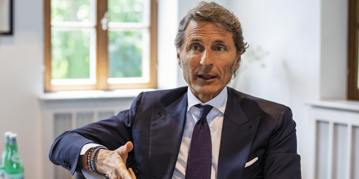 Stephane Winkelmann, président de Bugatti Automobiles, au siège social de Bugatti à Molsheim (Bas-Rhin).