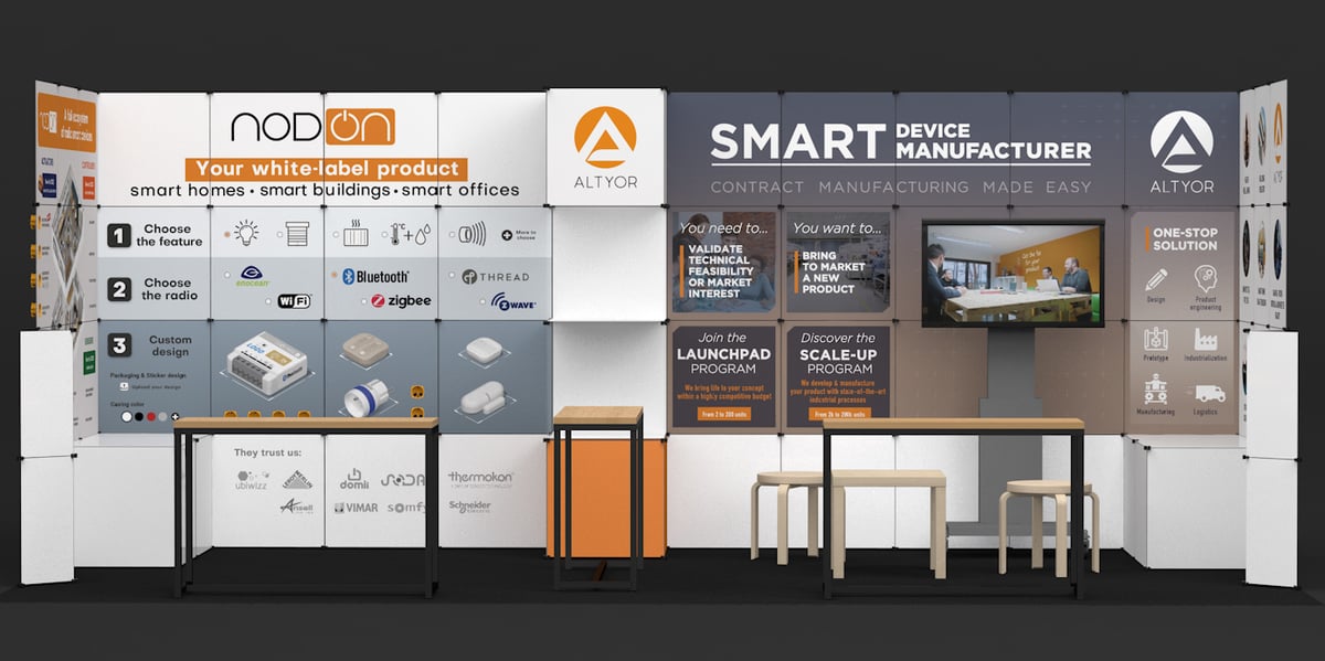 Le stand d'Altyor, au CES de Las Vegas, l'an dernier.