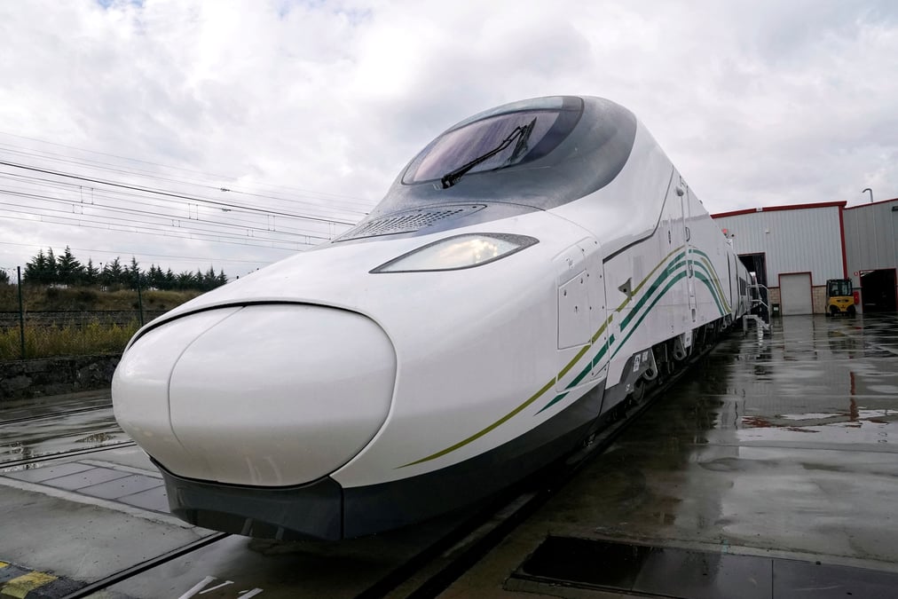 Un train à grande vitesse fabriqué par l'entreprise espagnole Talgo et destiné à l'Arabie saoudite (photo d'illustration)