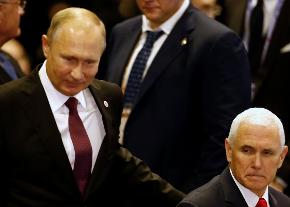 Entretien poutine-pence prealable a une rencontre entre poutine et trump
