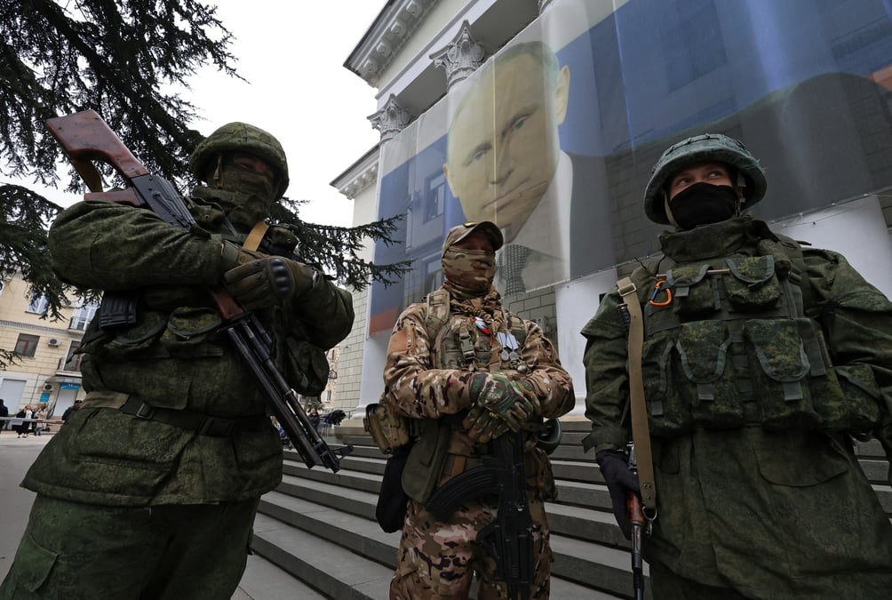 Des soldats russes a yalta