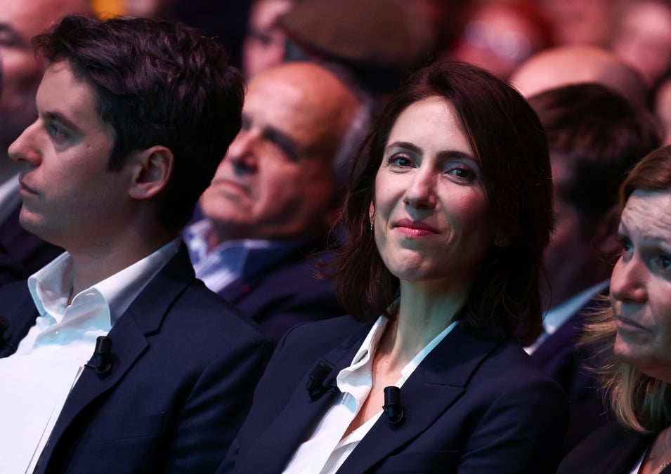 Gabriel attal et valerie hayer lancent la campagne europeenne du camp presidentiel, a lille