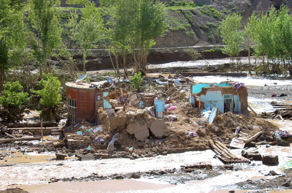 A la suite de fortes pluies et d'inondations dans le nord de l'afghanistan