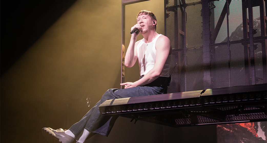 Eddy de Pretto en concert au Printemps de Bourges.