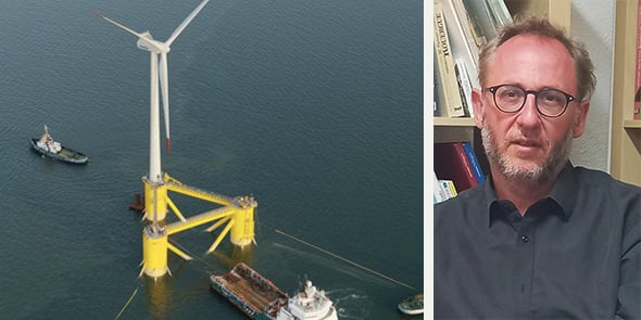 Etienne Ballan, président de la commission particulière du débat public "Éoliennes flottantes en Méditerranée" (EOS).