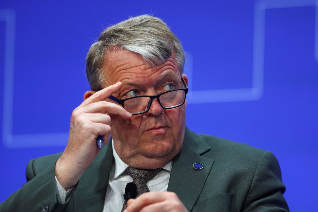 Photo d'archives du ministre danois des affaires etrangeres lars lokke rasmussen