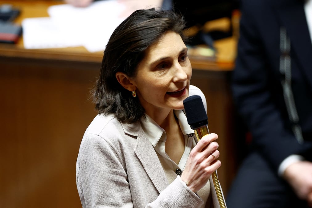 La ministre des sports et des jeux olympiques et paralympiques, amelie oudea-castera