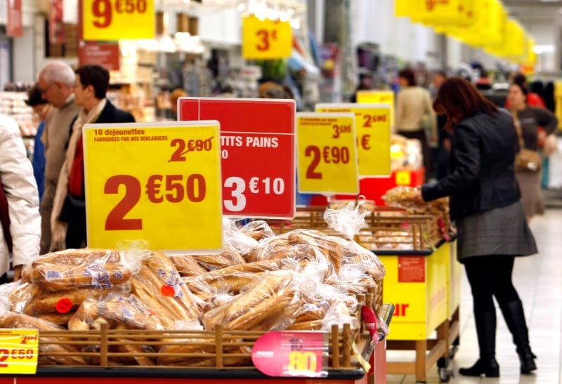 Inflation a nouveau positive en france