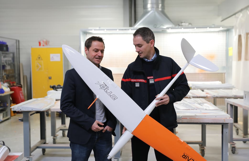 Partenariat Delair avec le Sdis 13