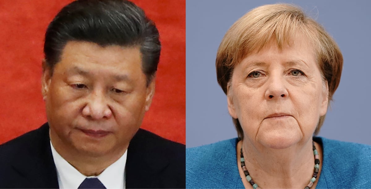 Xi Jinping, Angela Merkel, composite