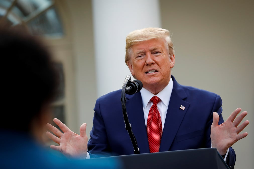 Coronavirus: trump abandonne l'idee de rouvrir les entreprises d'ici mi-avril
